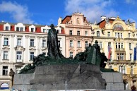 Statue of Jan Hus, famous Protestant reformer